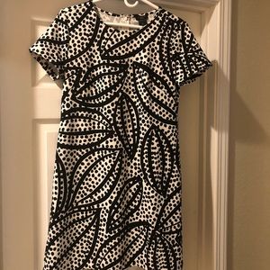 Black and white business casual dress